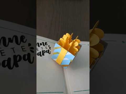 Project of the day (63) : 🎁 gift pop up card!! #popupcard #cricut #satisfying #fathersdaycraft