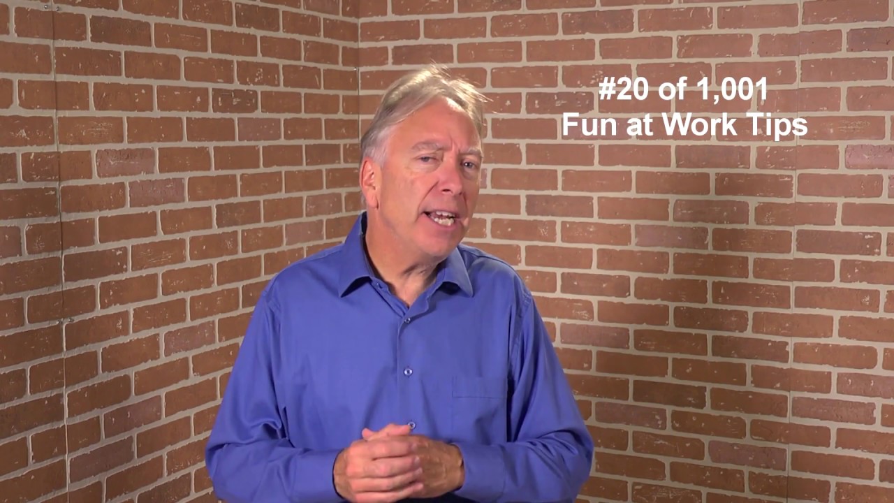 Fun at Work Tip #20: Fishbowl Fridays