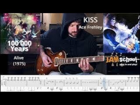 Kiss 100 000 Years Ace Frehley Guitar solo (With TAB)