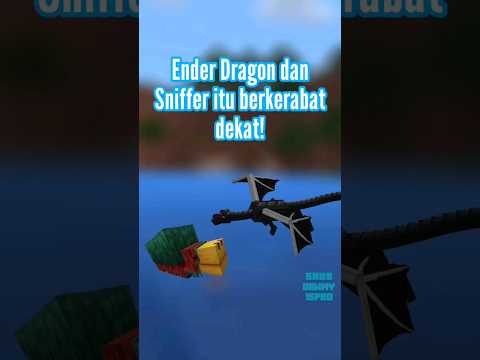 "Mind-blowing connection: Sniffer & Ender Dragon" #minecraft