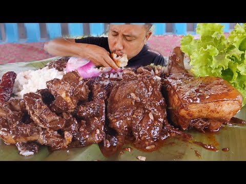 Delicious pork belly curry mukbang pure naga style 😋 