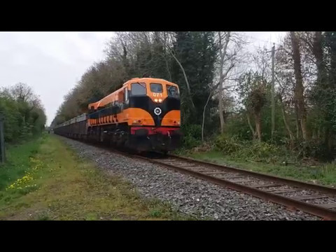 IÉ Retro Locomotive (071) + IÉ (0117087) on Tara Mine workings at various locations - 20/04/2017