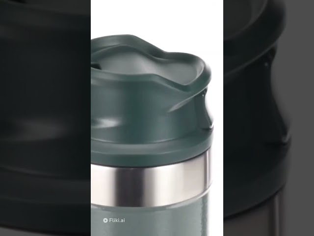 Vídeo relacionado con Botella de agua de acero inoxidable [500 ml],Termo para café y té 24 h frío, 13 h caliente, diseño Attack on Titan (Policía Military, verde)