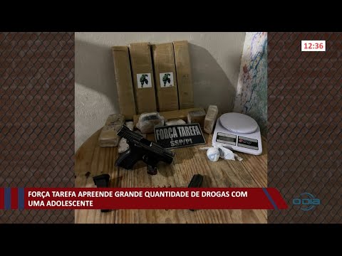 Força Tarefa apreende grande quantidade de drogas com adolescente 08 03 2021