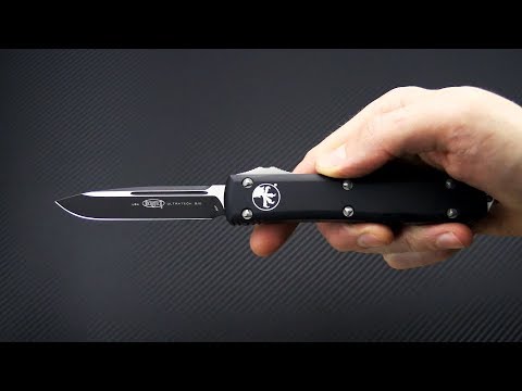 Microtech Ultratech CC Drop Point Black CTS-204P OTF Automatic Knife 121-1 Video