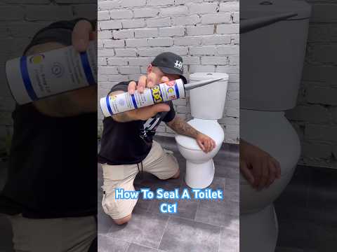 How To Seal A Toilet Using Ct1 Sealant #howto #diy #shorts