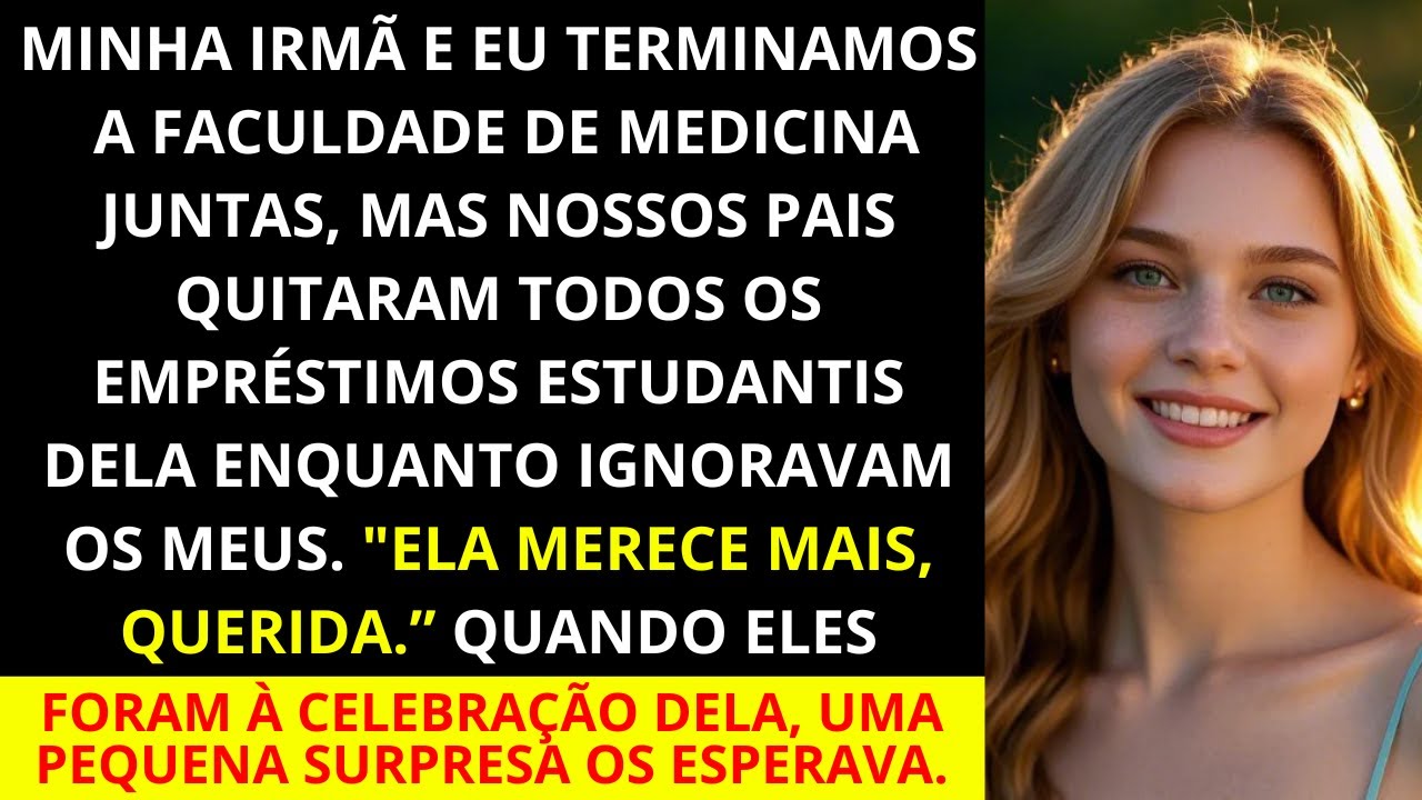 Meus pais quitaram todas as dívidas estudantis da minha irmã depois que nos formamos juntas na facul