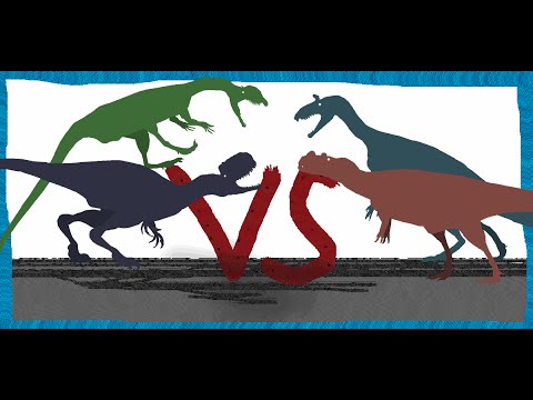 Pivot Battle Arena: Monolophosaurus VS Ceratosaurus VS Dilophosaurus VS Cryolophosaurus