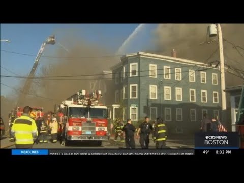 Five buildings damaged in massive fire in Salem
