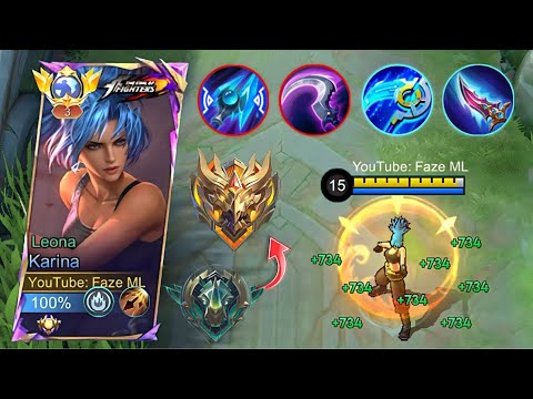 HOW TO RANK UP FAST USING KARINA! (KARINA BEST BUILD 2024) - MLBB