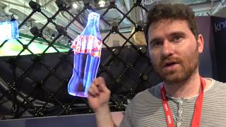 Kino-mo Hypervsn Holographic effect displays floating image