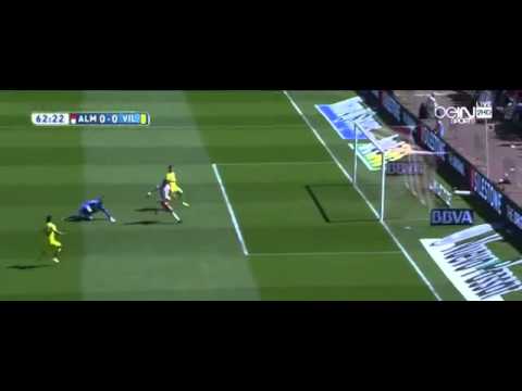 Tomer Hemed increible fallo solo / Amazing miss - Almeria vs Villareal (La Liga 15-03-2015)