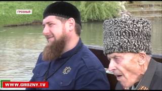 Рамзан  Кадыров дал торжественный прием для ветеранов в преддверии праздника   