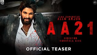 AA21 Official Teaser 2022 | Allu Ajun | Pooja Hegde | koratala siva | Allu Arjun new movie 2023#aa21