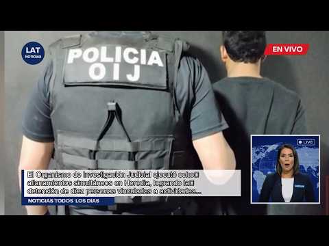 Golpe al Crimen en Heredia: OIJ Desmantela Red de Homicidios y Tráfico
