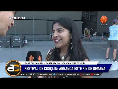 Festival de Cosquín: Wara Calpanchay, ganadora solista vocal de Pre Cosquín, cantó a capela en vivo