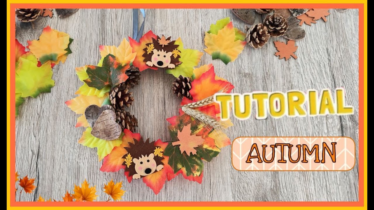 TUTORIAL : COME REALIZZARE UNA GHIRLANDA AUTUNNALE  🍁 🍂🍁🍄 🍂🍄 #DIY #tutorial  #autumn