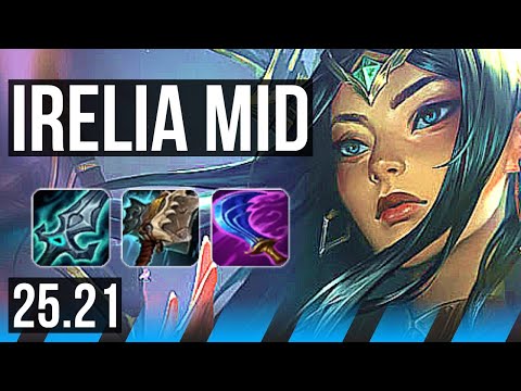 IRELIA vs YASUO (MID) | Rank 1 Irelia, Rank 6, Dominating | EUW Challenger | 25.21