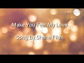 Make You Feel My Love  Song By Shane Filan with (lyrics)