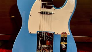 Video thumbnail for The Squier Sonic Telecaster in California Blue by Charlie Champorado