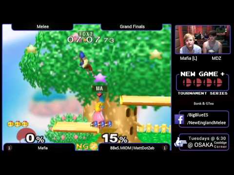 New Game Plus V - Mafia (Peach) vs MattDotZeb (Falco) - SSBM GF
