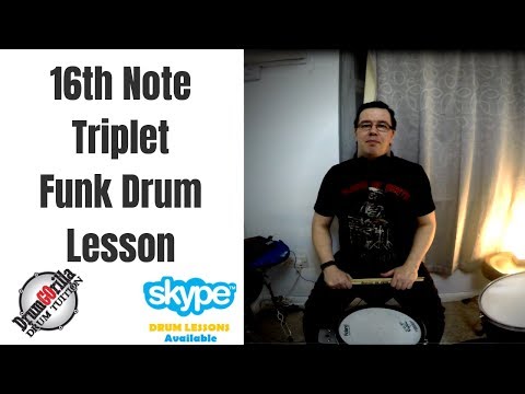 16th Note Triplet #Funk Drum Fill Lesson