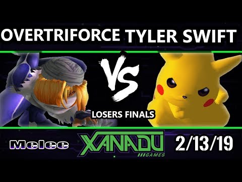S@X 289 SSBM - Tyler Swift (Pikachu) Vs. Overtriforce (Sheik) - Smash Melee Losers Finals