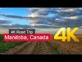 Driving in rural Manitoba, Canada [4K]