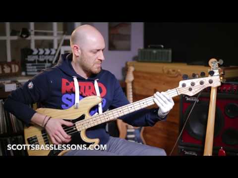 Victor Bailey Slap Style "Quick Riff" /// Scotts Bass Lessons