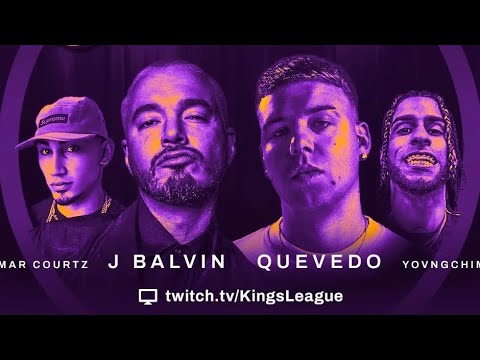 J BALVIN QUEVEDO YOUNGCHIMI Y OMAR COURTZ CANTAN EN LA KINGS LEAGUE !!