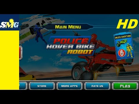 Futuristic Police Hover Bike Robot | Super robot motorcycle simulator | Android Gameplay