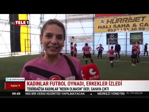 TEKİRDAĞ KADIN FUTBOL TAKIMI TELE 1'DE