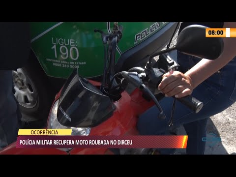 Polícia Militar recupera moto roubada no Dirceu 10 08 2021