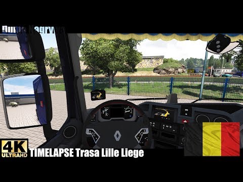 ☣ TIMELAPSE BELGIA. Trasa Lille Liege. ETS2 Promods Project NextGen 1.8 [4K 60fps]