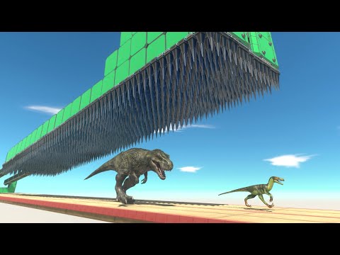 Can Someone Escape from Falling Spikes - Animal Revolt Battle Simulator