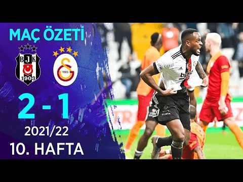 Beşiktaş 2-1 Galatasaray MAÇ ÖZETİ | 10. Hafta - 2021/22