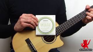 Video thumbnail for Cordes de ukulele Soprano D'Addario EJ65S by La Carte Musique