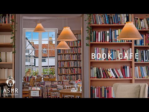 Weekend Book Cafe Ambience & Acoustic Guitar Music - Coffee Shop Sounds, Cafe Music, Study Ambience