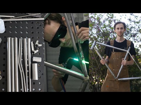 Process of making handmade steel gravel bicycle frame. From start to finish.