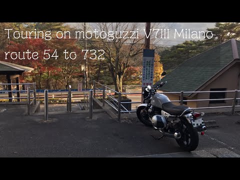Touring on Motoguzzi V7III Milano route 54 to 732