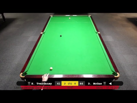 Semifinale: Håkon Tverderøy - Douglas McGaw, Stord Snookerklubb Klubbmeisterskap 2018