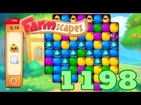 Farmscapes Level 1198 HD Gameplay Walkthrough | 3 - match game | android | ios | pc | GameGo Game