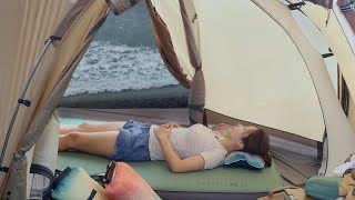 [SUB] Favorite Camping Setup for Two│Snow Peak Land Breeze Pro. Air Duo│IGT│Takibi Hexa M Tarp