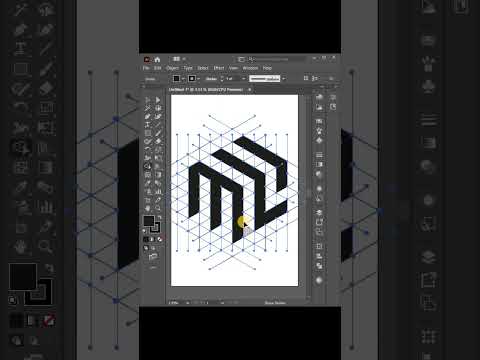 Monogram Logo in 1 Minute | in Adobe illustrator #shorts