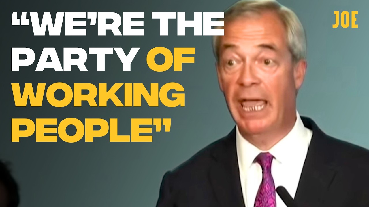 Nigel Farage takes swipes at Labour and Tories in bizarre speech