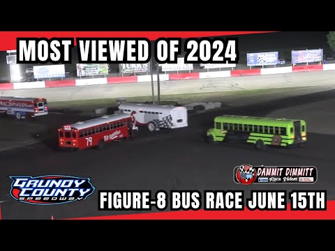 6 15 2024 Grundy County Speedway Figure 8 Bus Race