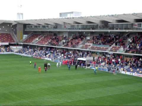 Final Pontevedra 1-5 Guadalajara. Descenso matemático a tercera división.