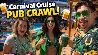 Carnival Cruise Pub Crawl… Things Got WILD 🍻🔥 #music #pubcrawl #CruiseLife #CruiseParty #EpicNight 