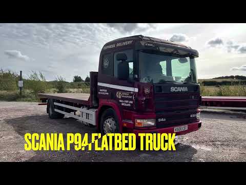 SCANIA P94 230 flatbed truck. RARE TRUCK