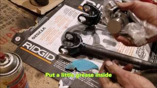 Changing U-joints without a press using simple tools
